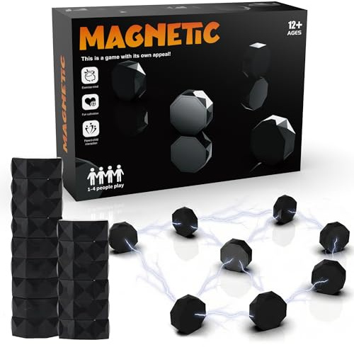Magnetisches Schachspiel – Pädagogisches Magnetspiel mit 20 Magnetsteinen & Seil, Lern- & Reisespiel für Kinder & Erwachsene, fördert Logik, Konzentration & gemeinsames Spiel, Geschenk für Familie