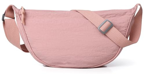 Mixroom - Borsa Mezzaluna Tracolla Donna, Borsa a spalla Stile casual con Tracolla regolabile, Messenger Crossbody Moon Bag