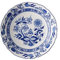 Hutschenreuther 02001-720002-13151 Zwiebelmuster Salatteller, 19 cm, tief, blau