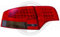 in.pro. 1017496 HD Rückleuchten LED Klar Audi A4 Limousine, Baujahr: 04-07, rot-schwarz