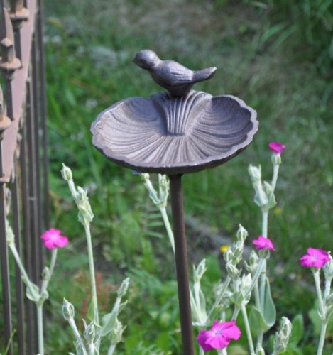 KUHEIGA Vogeltränke auf Stab - Höhe 98cm
