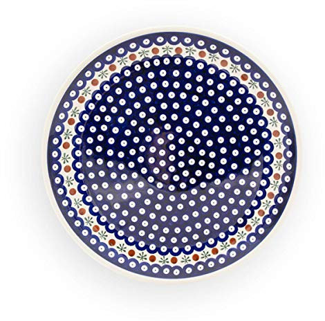 Original Bunzlauer flacher Teller/Pizzateller/Kuchenteller Ø 33,0 cm im Dekor 41