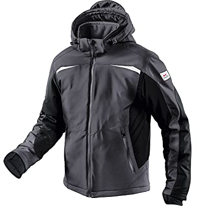 KÜBLER Workwear | Winter Softshell Arbeitsjacke | anthrazit/schwarz | Größe L