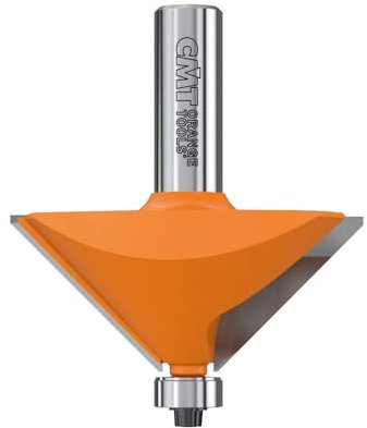 CMT 936.950.11 Fresa per Smussare 45° con Cuscinetto, Grigio/Arancio