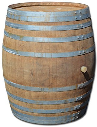 Fass mit 500 Liter, Holzfass, Weinfass aus Eichenholz (geschlossen als Stehtisch)