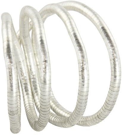 Freak Scene Biegsame Halskette Schlangenkette silberfarben 6mm Kette Armband