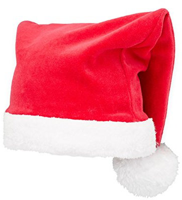 NAME IT Kinder Mütze Weihnachtsmütze in rot mit Bommel (54/55)