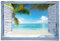 REINDERS Poster, Beach Shutters, Schlafzimmer, Poster, Wanddeko, Room Decor, 150 gr. glänzend Bilderdruckpapier, Blau, 61x91,5cm