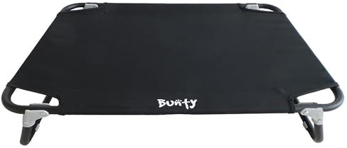 Bunty Folding Raised Dog Bed, Large - Waterproof, Elevated, Cooling Bed for Indoor & Outdoor Use - Easy Folding, Ideal for Camping - No Assembly Required