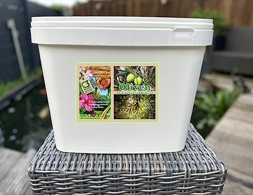 Mediterrano Olivenbaum-Dünger – Der beste Dünger für kräftige Olivenbäume, gesunde Blätter & reiche Ernte – Spezialdünger für Garten & Terrasse. 3 Kg
