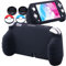YoRHa Poignée Grip Housse Coque de Protection en Caoutchouc de Silicone Souple Cover Skin (Noir) x 1 pour Switch Lite [9.2019 Slim Model]