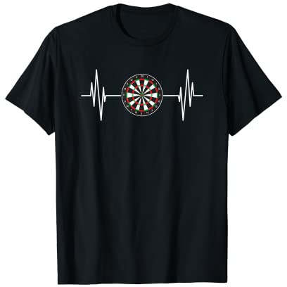 Dart Herzschlag Dartspieler Geschenke T-Shirt