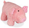 Relaxdays Türstopper Schwein, für Boden, stehend, origineller Türsack, Plüsch Figur mit Sandfüllung, 15 cm hoch, rosa, 1 Stück