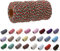 100 Yard/2 mm Baumwollseil, bunt, Handwerk, Kordel zum Stricken, für Geschenkverpackungen, Handwerk (rot und grün und weiß)