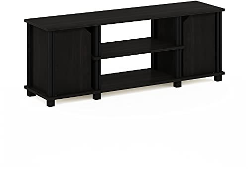 Furinno Simplistic Meuble TV, Centre Multimédia, Console TV pour Téléviseurs Jusqu'À 45 Pouces avec Étagères Et Rangements, pour Salon, Chambre, Couleur Expresso