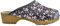 ESTRO Clogs Damen Holz Leder - Holzclogs Damen Clogs Leder Holzschuhe mit rutschfest Sohle CDL01 (CDL06 Blumen, 39)