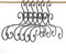 DESIGN DELIGHTS 6 Vintage KLEIDERBÜGEL Amelie | Metall, antik-braun, 41x24cm (BxH) | Kleiderhaken Set Shabby Chic, Landhaus Garderobenhaken, Flurhaken, Garderobe