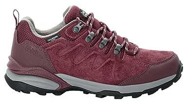 Jack Wolfskin Damen Refugio Texapore Low W Wanderschuh, Dark Maroon, 40 EU