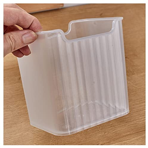 VALINK Refrigerator Organizer Box, Refrigerator Side Door Storage Containers Plastic Translucent Refrigerator Side Door Storage Box