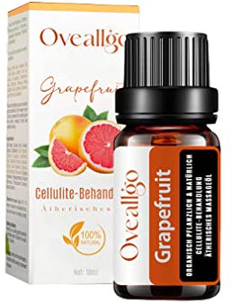 Oveallgo Ätherisches Grapefruitöl zur Bekämpfung von Cellulitis, Straffendes und reduzierendes Anti-Cellulite-Öl, Natürliche Grapefruit Öl, Massageöl Anti Cellulite öl