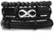Bungsa Leder-Armband Breit Schwarz Unendlichkeit Infinity Unisex