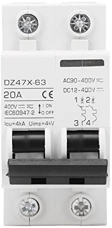 Disjoncteur - Protection contre les surcharges - Déclenchement rapide - Disjoncteur PV AC CC 20 A 400 V 2P