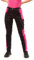 strongAnt Femme Pantalon Powerstretch, Pantalon de Travail avec Poches pour genouillères - Noir-Rose. Taille: 44