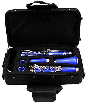 17-Key-Klarinette BB-Ton-Himmel-Blau-Bakelit-Tenor-Klarinette Anfänger Klarinette