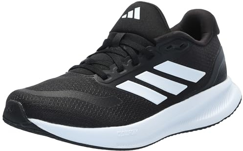 Adidas Women's Run Falcon 5, Black/White/Black, 9.5
