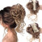 Chignon bouclé Pièce de cheveux chignon Pièce de cheveux chignon désordonné Pince à griffes Chignon coiffé-décoiffé Extensions de cheveux Faux chignon bouclé Pièce de cheveux pour femme Mixte Marron