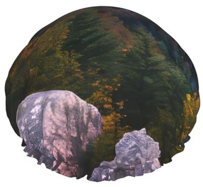 Canadian Smokey Mountain Cliff Duschhauben mit einer doppelten Schicht halten Ihr Haar gut, egal ob Sie sie beim Duschen oder Baden verwenden.