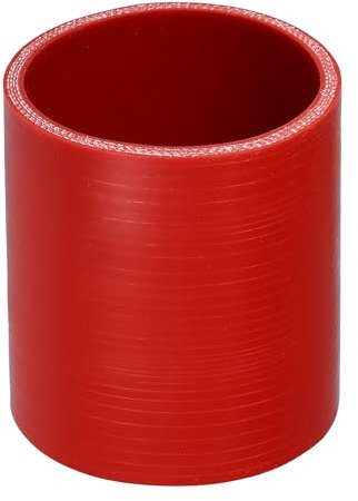 QUARKZMAN 1 Pieza Manguera de Silicona Roja para Automóvil, 80mm de Diámetro Interno Y 100mm de Longitud, Grado 0, Universal