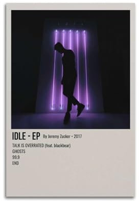 greb Jeremy Zucker Album-Poster, Leinwand-Poster, Raumdekoration, ästhetisches Poster, künstlerisches Poster für Schlafzimmer, Wohnzimmer, Wände, 60 x 90 cm, ungerahmter Stil