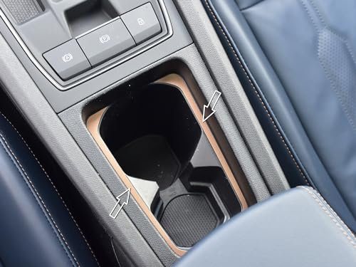 autoCOVR Couvercle en acier pour Cupra.Leon/Formentor | Couleur style COOPER – décorations porte-gobelets | 2 pièces inox V1 V2 VZ1 VZ2 VZ3 VZ5 VZ Veloz Edition Leon Accessoires Tuning