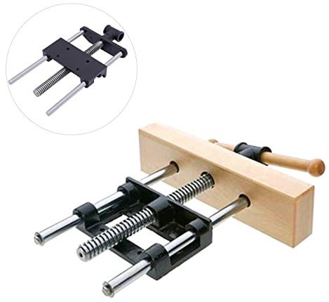 FUROMG 7 Zoll Schraubstock Holz Holzarbeiten Holzschraubstock Vorderzange Hobelbank Holzbearbeitung Tischschraubstock Heavy Duty Tischklemme Clip Vorderzange für Hobelbank