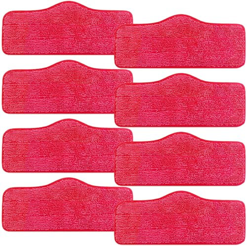 MalhSlix Mikrofaser-Ersatz-Pads, kompatibel mit Schenley Dampfreiniger, waschbar und wiederverwendbar, 8 Stück