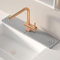 MLOQI Kitchen Sink Splash Guard, Tap Mat for Kitchen Sink, Diatom Mud Draining Mat, Faucet Mat, Sink Splash Guard for Kitchen and Bathroom (Dark Grey)