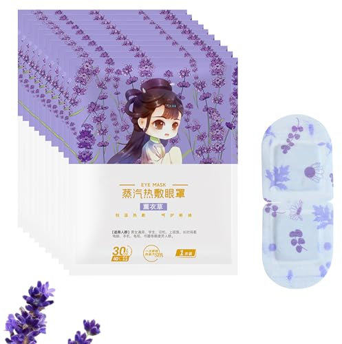 10 Pcs Deluxe Heated Eye Mask With Lavender Essential Oil for Stress Relief, Dry Eyes and Improved Sleep - Aromatherapeutic Steam Self-Heating Gift Set for Everyone