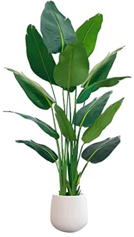 QTYQWC Künstliche Pflanzen, künstliche Pflanze, Paradiesvogel, künstlicher Bananenbaum, Heimdekoration, Zubehör, künstliche Pflanzen, Raumdekoration, Bonsai, künstliche Pflanzen, künstlich
