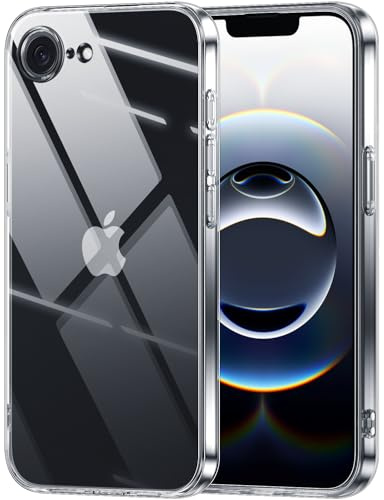 X-level für iPhone 17e/16e Hülle, Weiches Dünn Case, Durchsichtige | Transparent Slim Soft Silikon Handyhülle Crystal Clear Schutzhülle Stoßfest