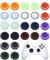 Gommini Joystick per P-S5, 24 pezzi Copri Analogici per P-S5, Gommini Joystick per P-S4, Gommini Controller per P-S5, Tappi Thumbstick, per PS-5/PS-4/P-S3/X-box one/X-box 360 accessori cap Analogico