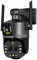 Telecamera Wi-Fi Esterno, Telecamera 8K for esterni Zoom 20X Telecamera di sicurezza a doppio schermo a quattro lenti PTZ Monitor CCTV Telecamera di sorveglianza con tracciamento automatico per la sic