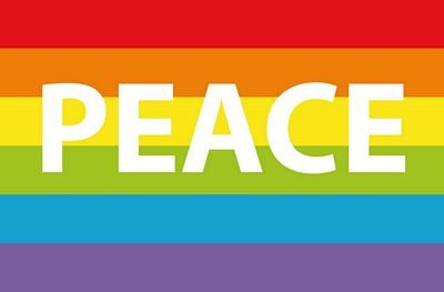 Autoaufkleber Sticker Fahne Regenbogen Peace Aufkleber