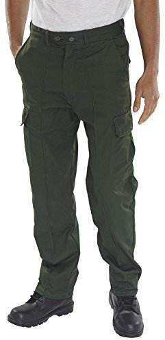 SUPER CLICK DRIVERS TROUSERS BOTTLE GREEN 48