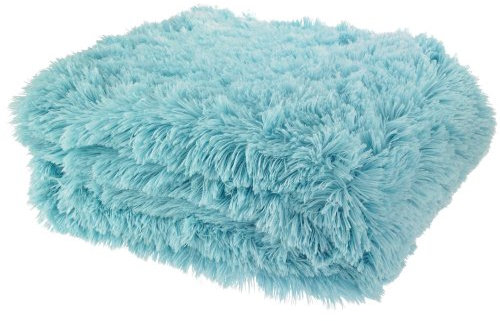 Catherine Lansfield Cuddly Couverture, Polyester, Bleu œuf de Canard, Throw