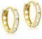 CARISSIMA Damen-Creolen 9 Karat 375 Gelbgold CZ quadratisch Huggy 1.57.9699