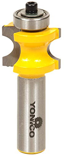 Yonico 13114 - Bullnose Router Bit, Bead Radius: 3/16, Bead Diameter: 3/8 - 1/2 Shank