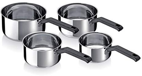 Beka 13686984 Lot de 4 Casseroles Acier Inoxydable Argent 20 cm