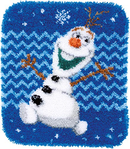 Vervaco Olaf Shaped Rug Latch Hook Kit, Multi-Colour
