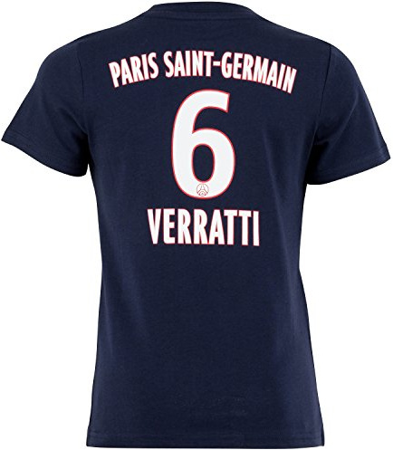 Paris Saint-Germain T-Shirt - Marco Verratti, offizielle Kollektion, Paris Saint-Germain, Kindergröße, für Jungen 8 Jahre blau